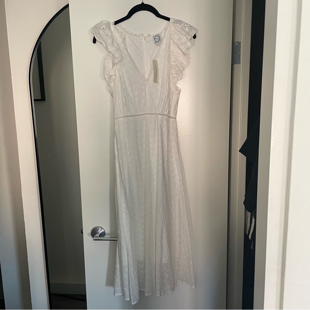 NWT Floral Lace Overlay Maxi